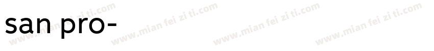 san pro字体转换